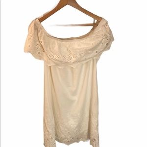 NWOT White Off-the-Shoulder Sundress